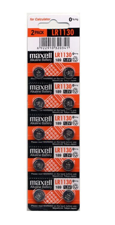 Maxell LR 1130 (10бл) ТАБЛЕТКИ