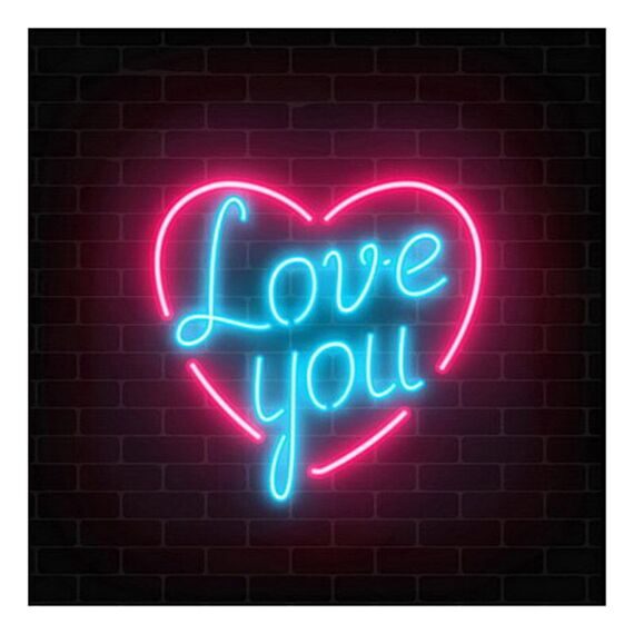 Innova FP00283 Картина на холсте с LED подсветкой "Love You", 40*40 см